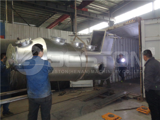 Loading of Charcoal Machine