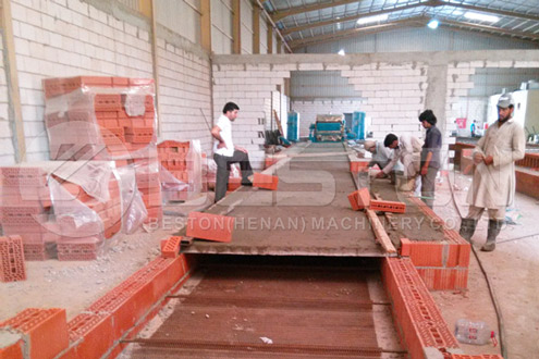 Building Process of Brick Egg Tray Dryer