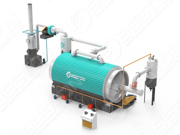 BST-J Batch Coconut Shell Charcoal Making Machine