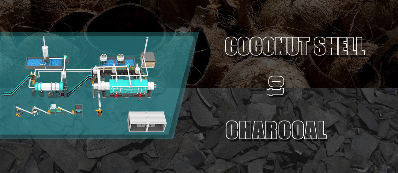 Beston Coconut Shell Charcoal Making Machine